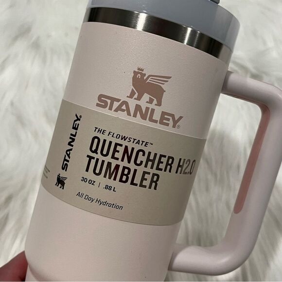NWT Stanley Flowstate Adventure Quencher H2.0 Travel Tumbler 30 Oz Rose Quartz - Picture 2 of 11
